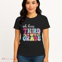 Oh Hey Third Grade Boy Girl Teacher Back To School 3rd Grade Women's T-Shirt thumb 4