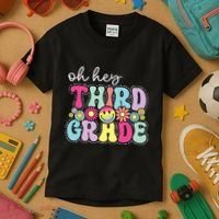 Oh Hey Third Grade Boy Girl Teacher Back To School 3rd Grade Kids T-Shirt thumb 3