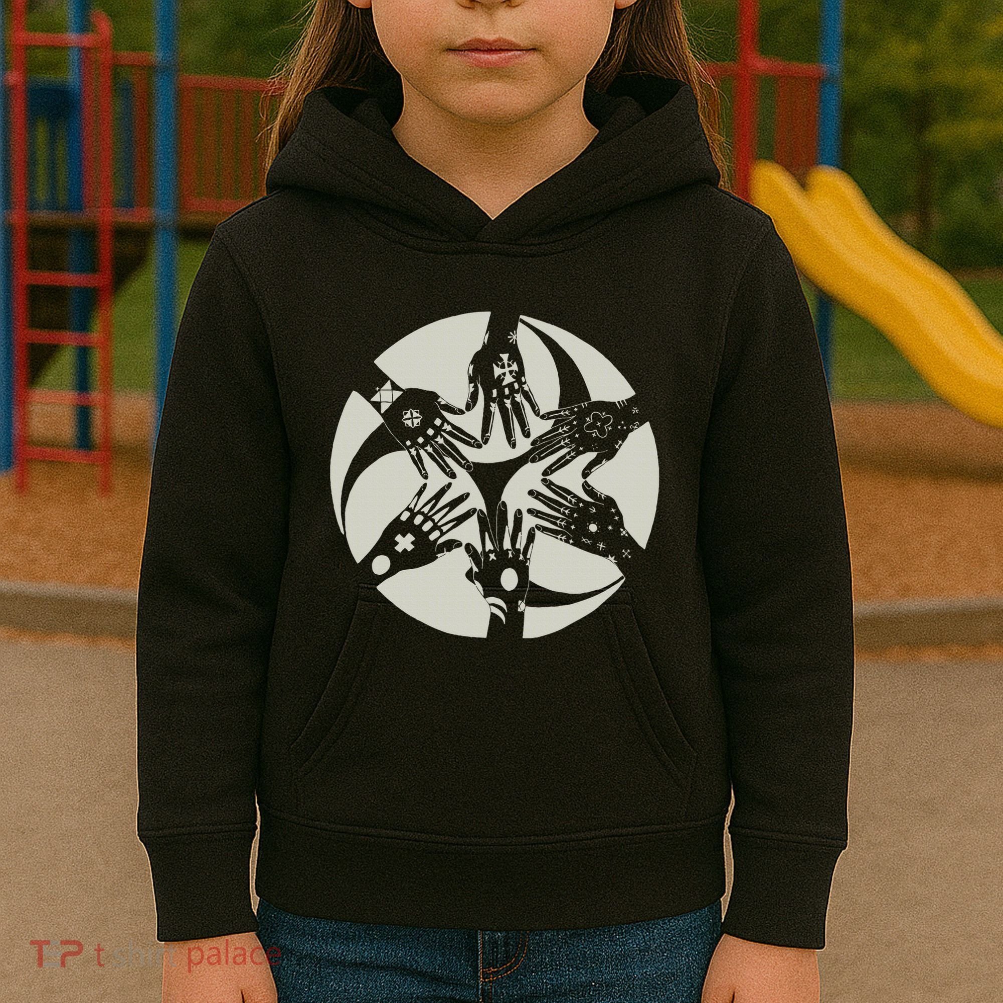 Okinawan Hajichi Traditional Uchina Tattoo Kids Hoodie