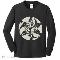 Okinawan Hajichi Traditional Uchina Tattoo Kids Long Sleeve Shirt thumb 0