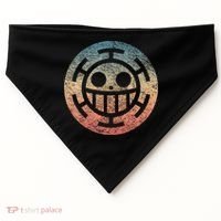 One Heart Trafalgar Sunset Pirate Jolly Roger USA-Made Doggie Bandana thumb 0
