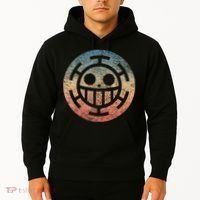 One Heart Trafalgar Sunset Pirate Jolly Roger Hoodie thumb 2