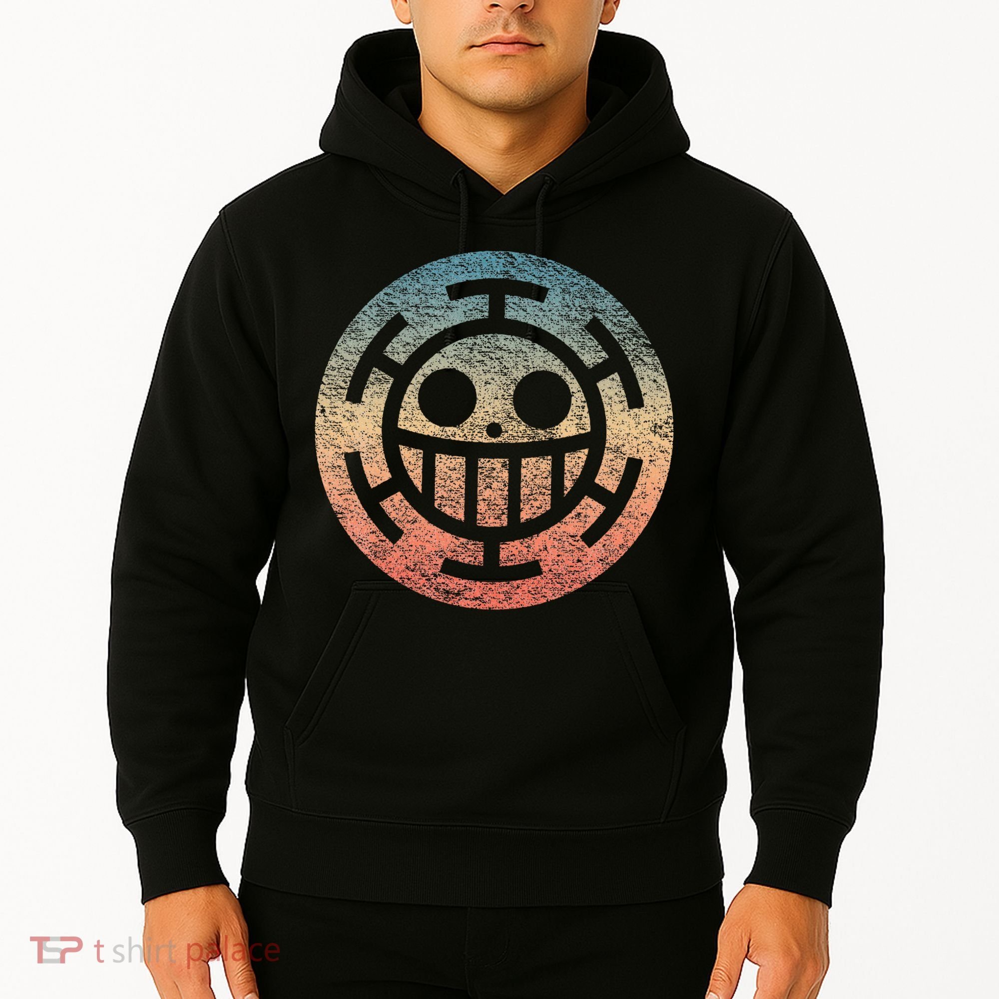 One Heart Trafalgar Sunset Pirate Jolly Roger Hoodie