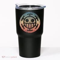 One Heart Trafalgar Sunset Pirate Jolly Roger Tumbler thumb 0