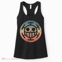 One Heart Trafalgar Sunset Pirate Jolly Roger Women's Tank Top thumb 0