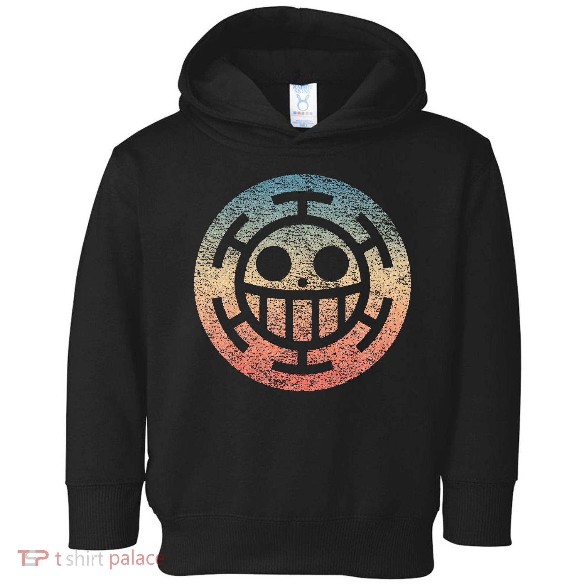 One Heart Trafalgar Sunset Pirate Jolly Roger Toddler Hoodie