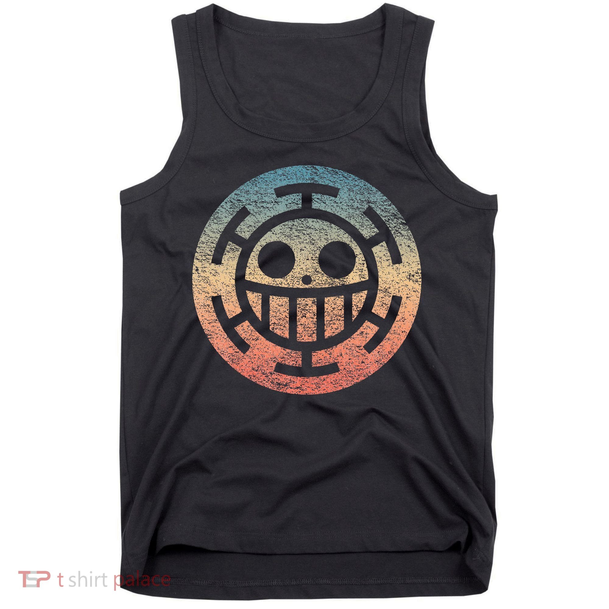 One Heart Trafalgar Sunset Pirate Jolly Roger Tank Top