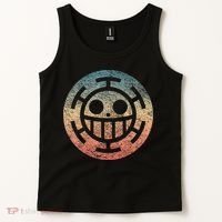 One Heart Trafalgar Sunset Pirate Jolly Roger Tank Top thumb 2