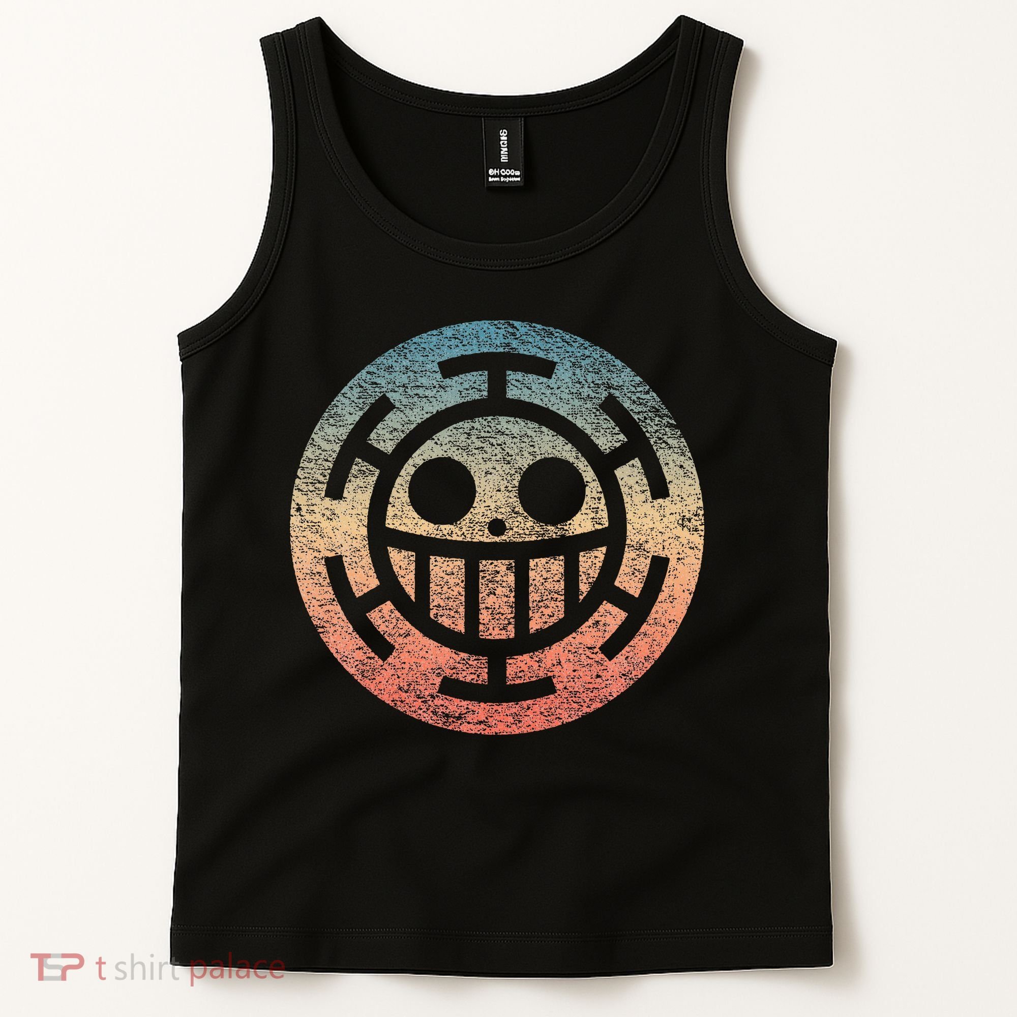 One Heart Trafalgar Sunset Pirate Jolly Roger Tank Top