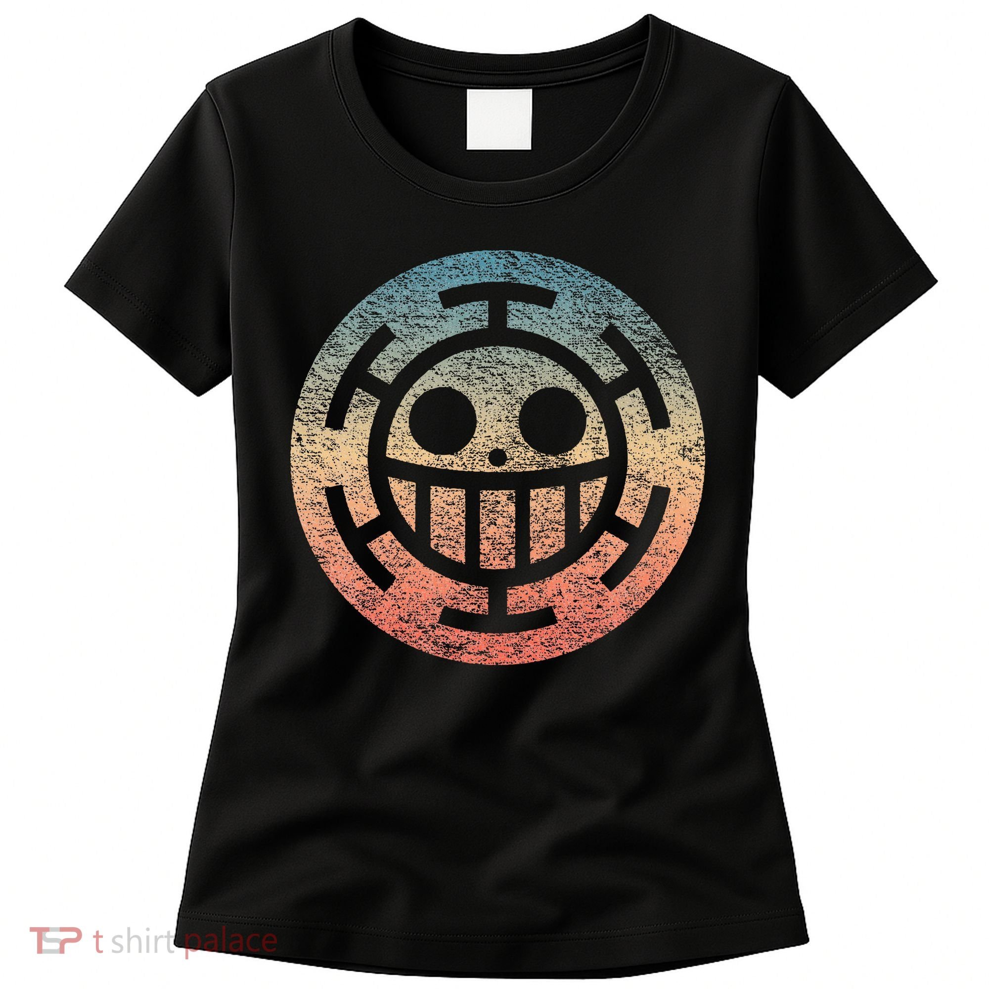 One Heart Trafalgar Sunset Pirate Jolly Roger Women's T-Shirt