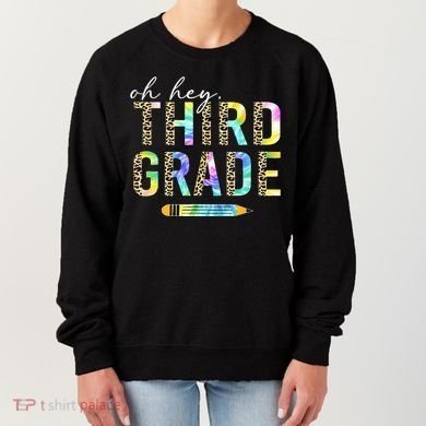 Oh Hey Third Grade Back to School Students 3rd Grade Teacher Women's Sweatshirt