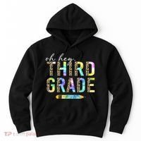 Oh Hey Third Grade Back to School Students 3rd Grade Teacher Hoodie thumb 0