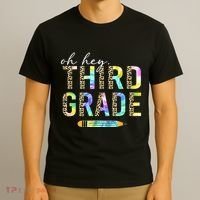 Oh Hey Third Grade Back to School Students 3rd Grade Teacher T-Shirt thumb 3