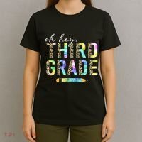 Oh Hey Third Grade Back to School Students 3rd Grade Teacher T-Shirt thumb 4