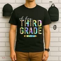 Oh Hey Third Grade Back to School Students 3rd Grade Teacher T-Shirt thumb 6