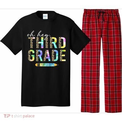 Oh Hey Third Grade Back to School Students 3rd Grade Teacher Pajama Set
