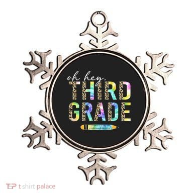 Oh Hey Third Grade Back to School Students 3rd Grade Teacher Ornament