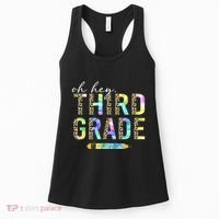 Oh Hey Third Grade Back to School Students 3rd Grade Teacher Women's Tank Top thumb 0