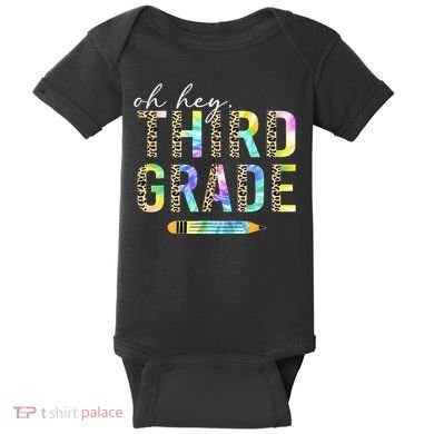 Oh Hey Third Grade Back to School Students 3rd Grade Teacher Baby Bodysuit