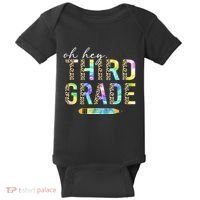 Oh Hey Third Grade Back to School Students 3rd Grade Teacher Baby Bodysuit thumb 0
