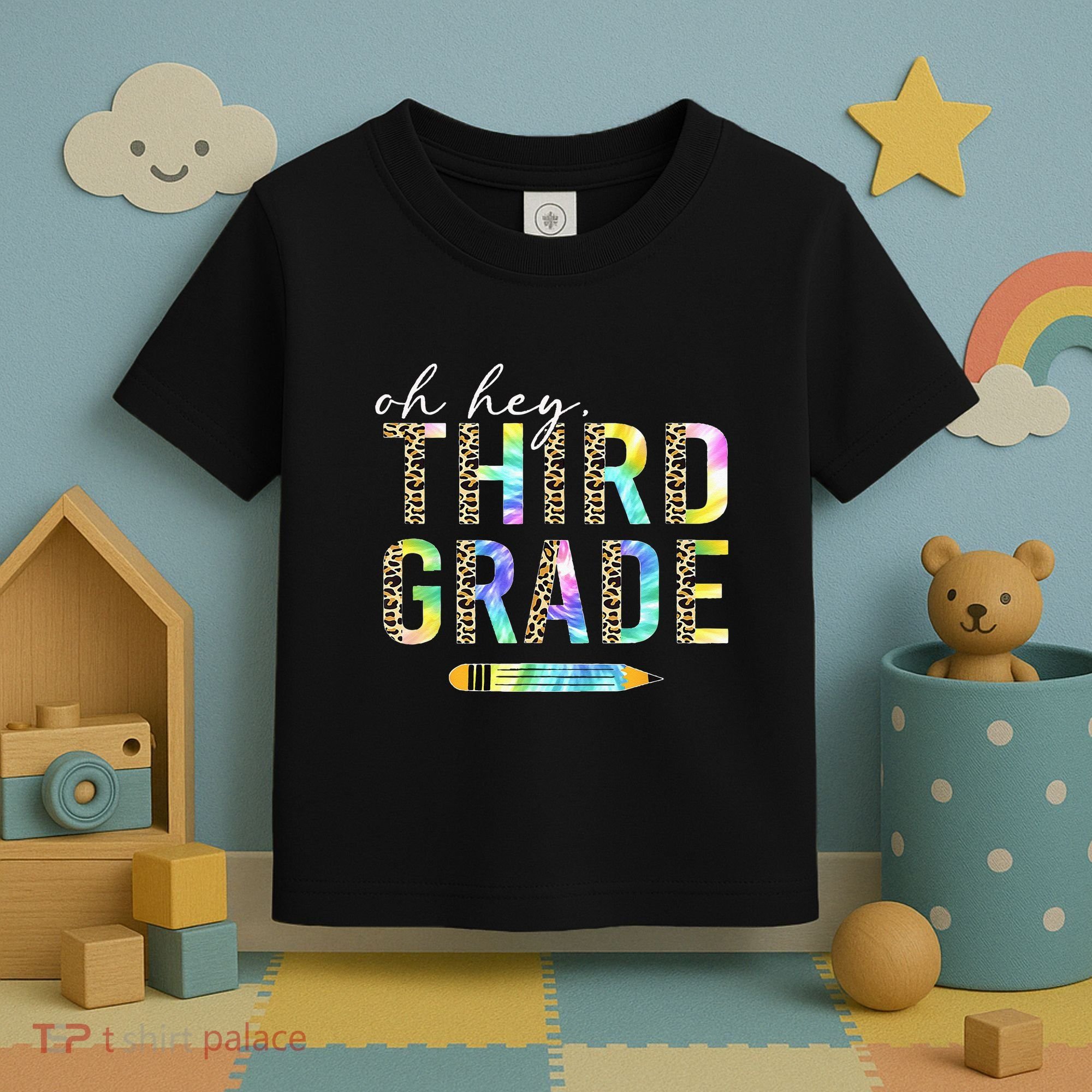 Oh Hey Third Grade Back to School Students 3rd Grade Teacher Toddler T-Shirt