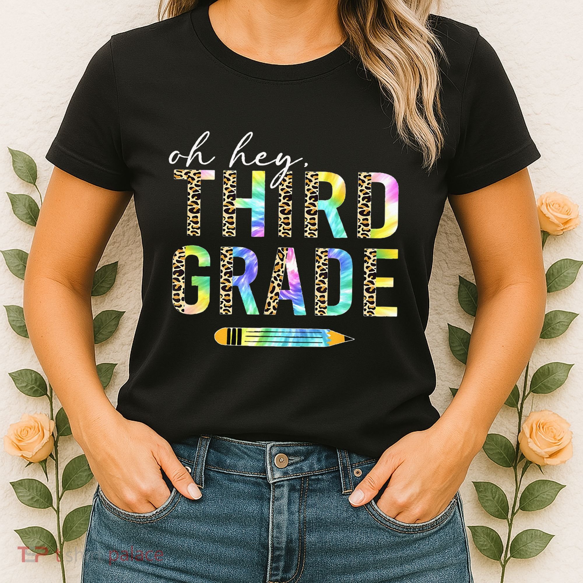 Oh Hey Third Grade Back to School Students 3rd Grade Teacher Women's T-Shirt