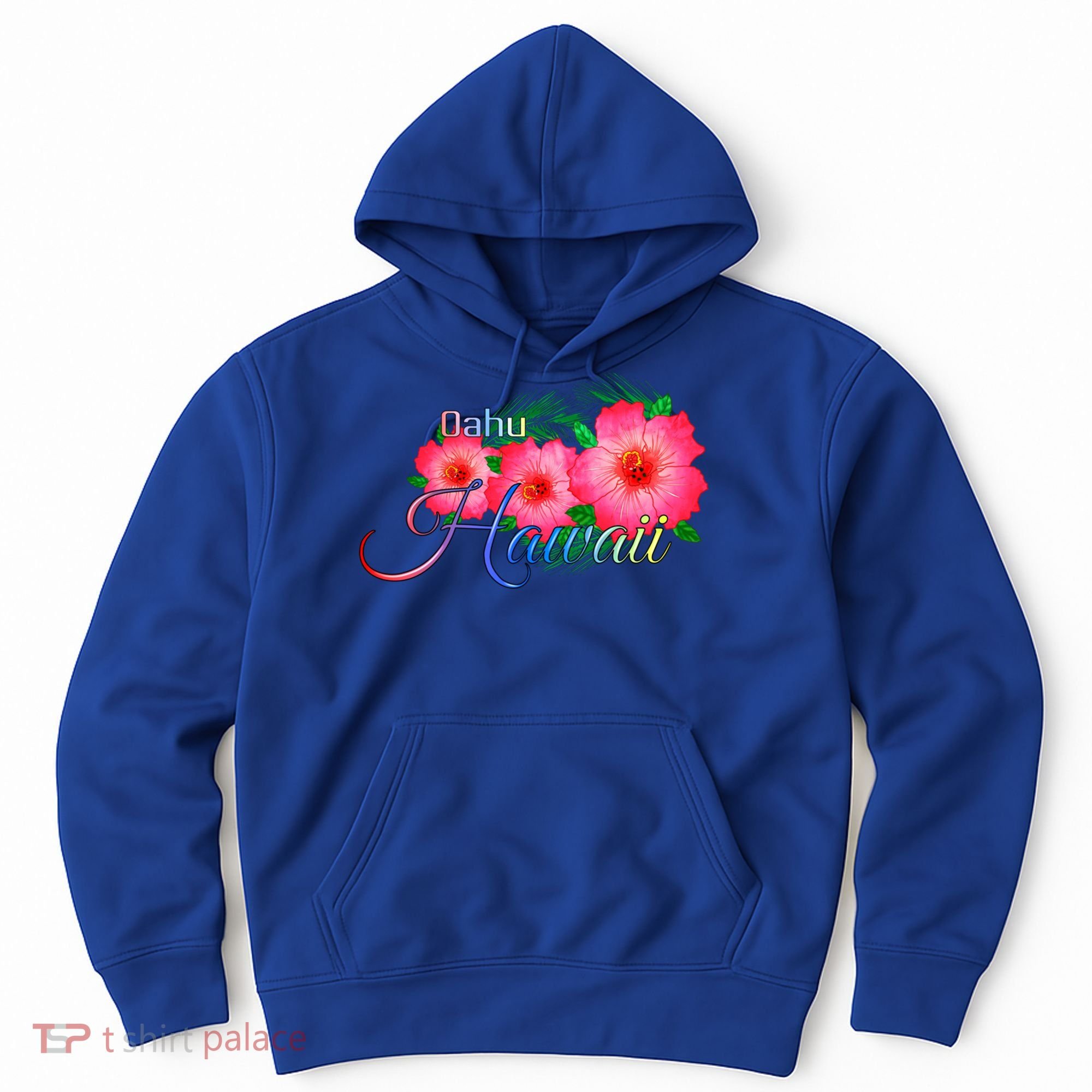 Oahu Hawaii Tropical Flowers Family Vacation Gift Hoodie
