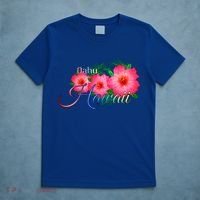 Oahu Hawaii Tropical Flowers Family Vacation Gift T-Shirt thumb 5