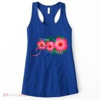 Oahu Hawaii Tropical Flowers Family Vacation Gift Women's Tank Top thumb 0