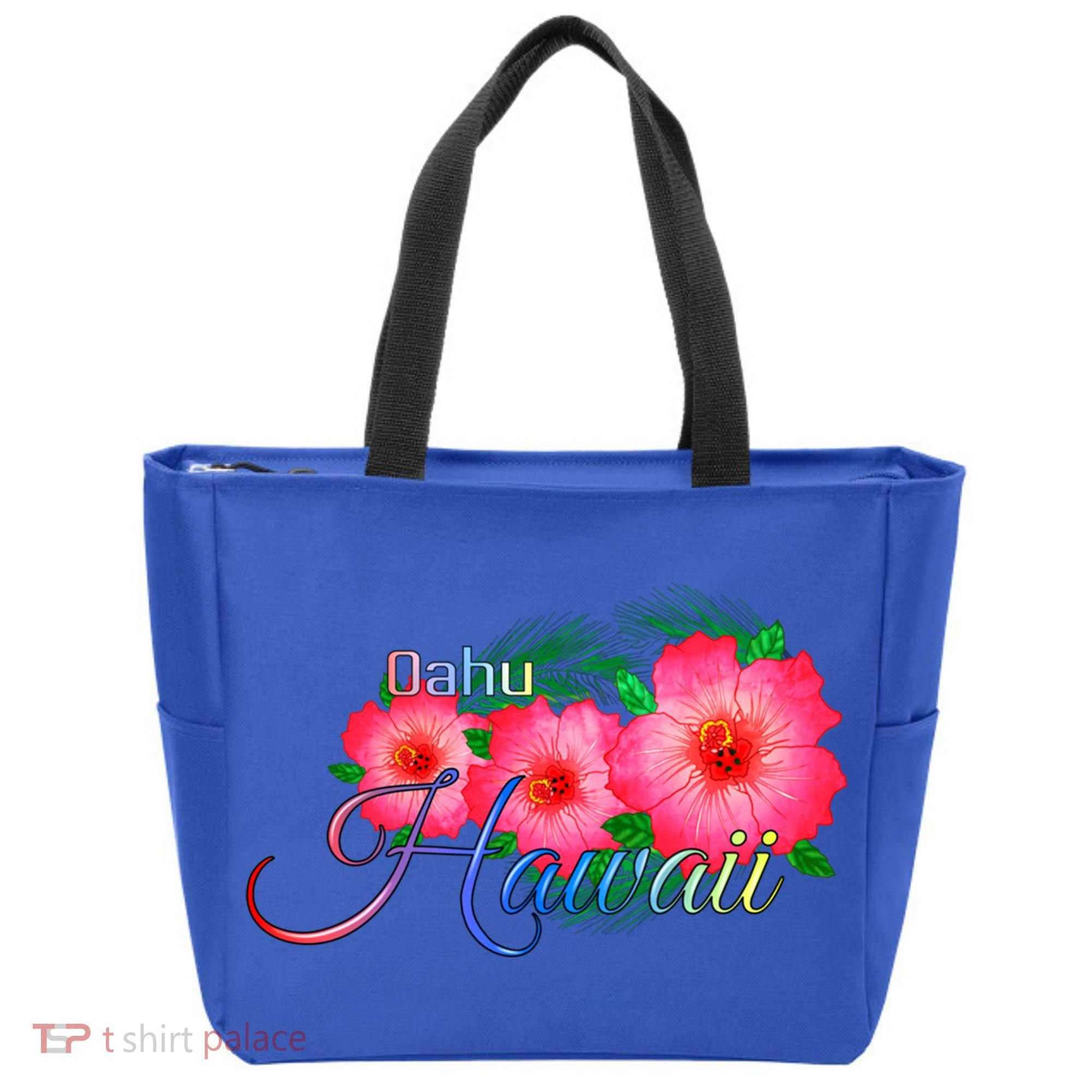 Oahu Hawaii Tropical Flowers Family Vacation Gift Tote Bag