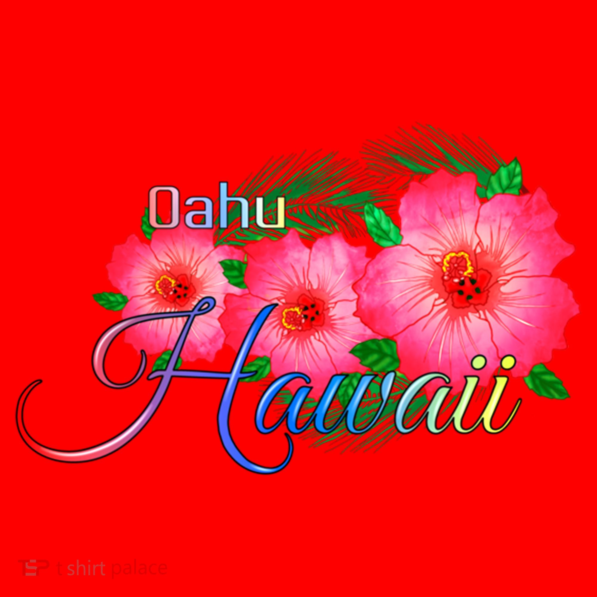 Oahu Hawaii Tropical Flowers Family Vacation Gift Santa Hat