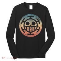 One Heart Trafalgar Sunset Pirate Jolly Roger Long Sleeve Shirt thumb 0