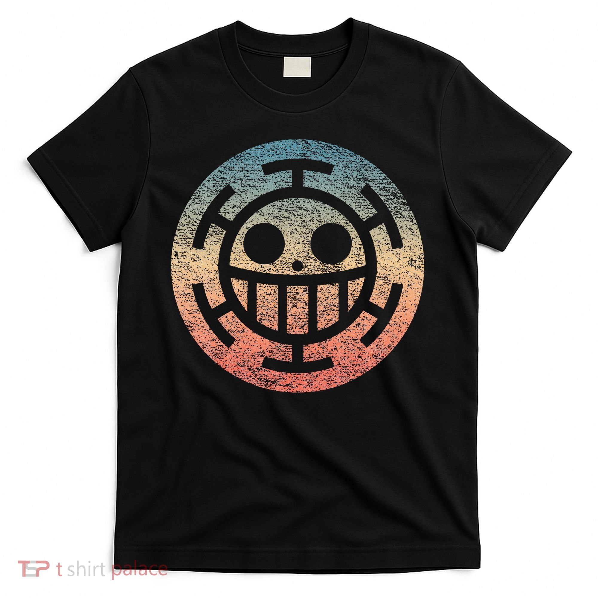 One Heart Trafalgar Sunset Pirate Jolly Roger T-Shirt