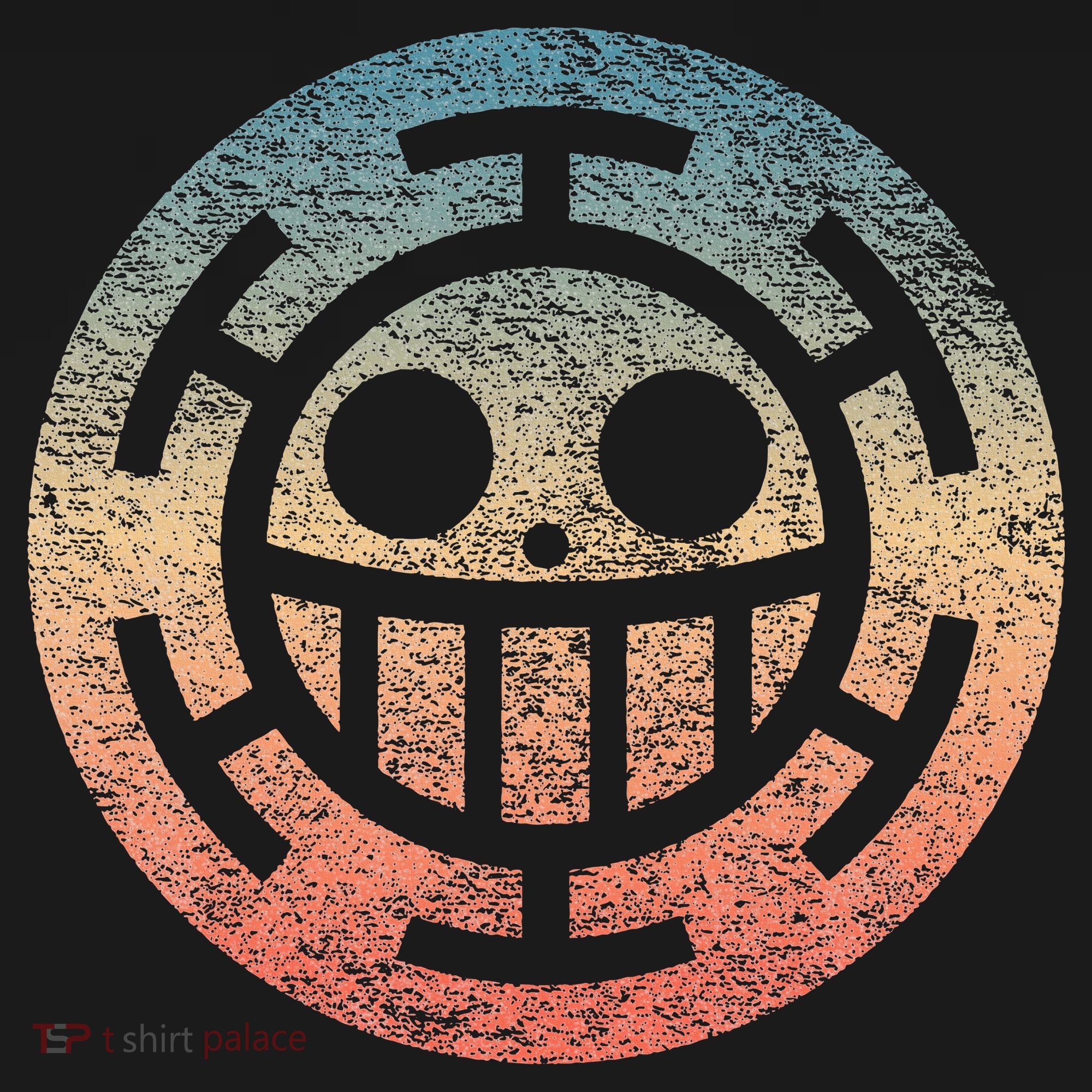 One Heart Trafalgar Sunset Pirate Jolly Roger T-Shirt