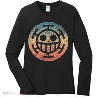 One Heart Trafalgar Sunset Pirate Jolly Roger Women's Long Sleeve Shirt thumb 0