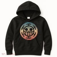 One Heart Trafalgar Sunset Pirate Jolly Roger Kids Hoodie thumb 0