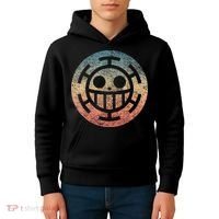 One Heart Trafalgar Sunset Pirate Jolly Roger Kids Hoodie thumb 4