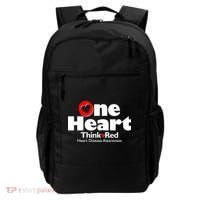 One Heart Think Red Heart Disease Awareness Month Backpack thumb 0
