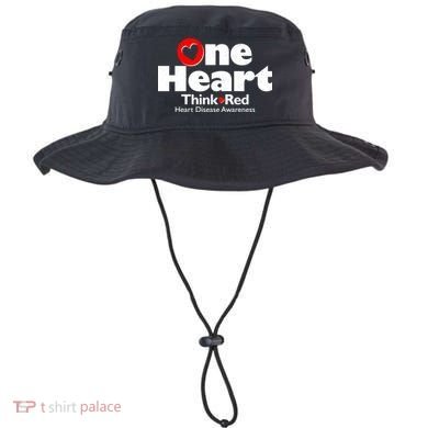 One Heart Think Red Heart Disease Awareness Month Bucket Hat