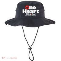 One Heart Think Red Heart Disease Awareness Month Bucket Hat thumb 0