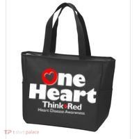 One Heart Think Red Heart Disease Awareness Month Tote Bag thumb 3