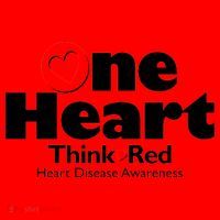 One Heart Think Red Heart Disease Awareness Month Santa Hat thumb 1