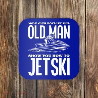 Old How To Jetski Jetski Jet Skiing Jet Ski Gift Coaster