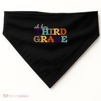 Oh Hey Third Grade USA-Made Doggie Bandana thumb 0