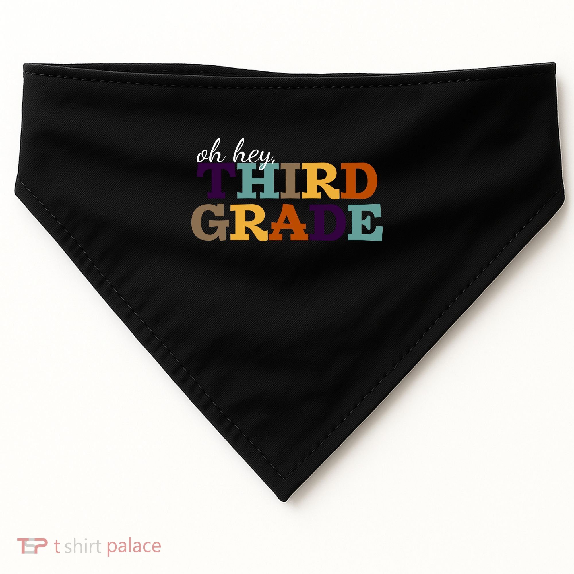 Oh Hey Third Grade USA-Made Doggie Bandana