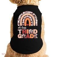 Oh Hey Third Grade Leopard Print Pattern Rainbow Doggie Tank thumb 0