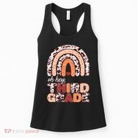 Oh Hey Third Grade Leopard Print Pattern Rainbow Women's Tank Top thumb 0