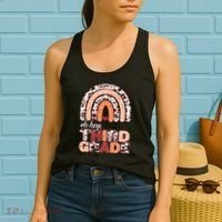 Oh Hey Third Grade Leopard Print Pattern Rainbow Women's Tank Top thumb 2