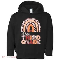 Oh Hey Third Grade Leopard Print Pattern Rainbow Toddler Hoodie thumb 0