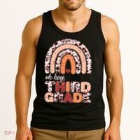 Oh Hey Third Grade Leopard Print Pattern Rainbow Tank Top thumb 3